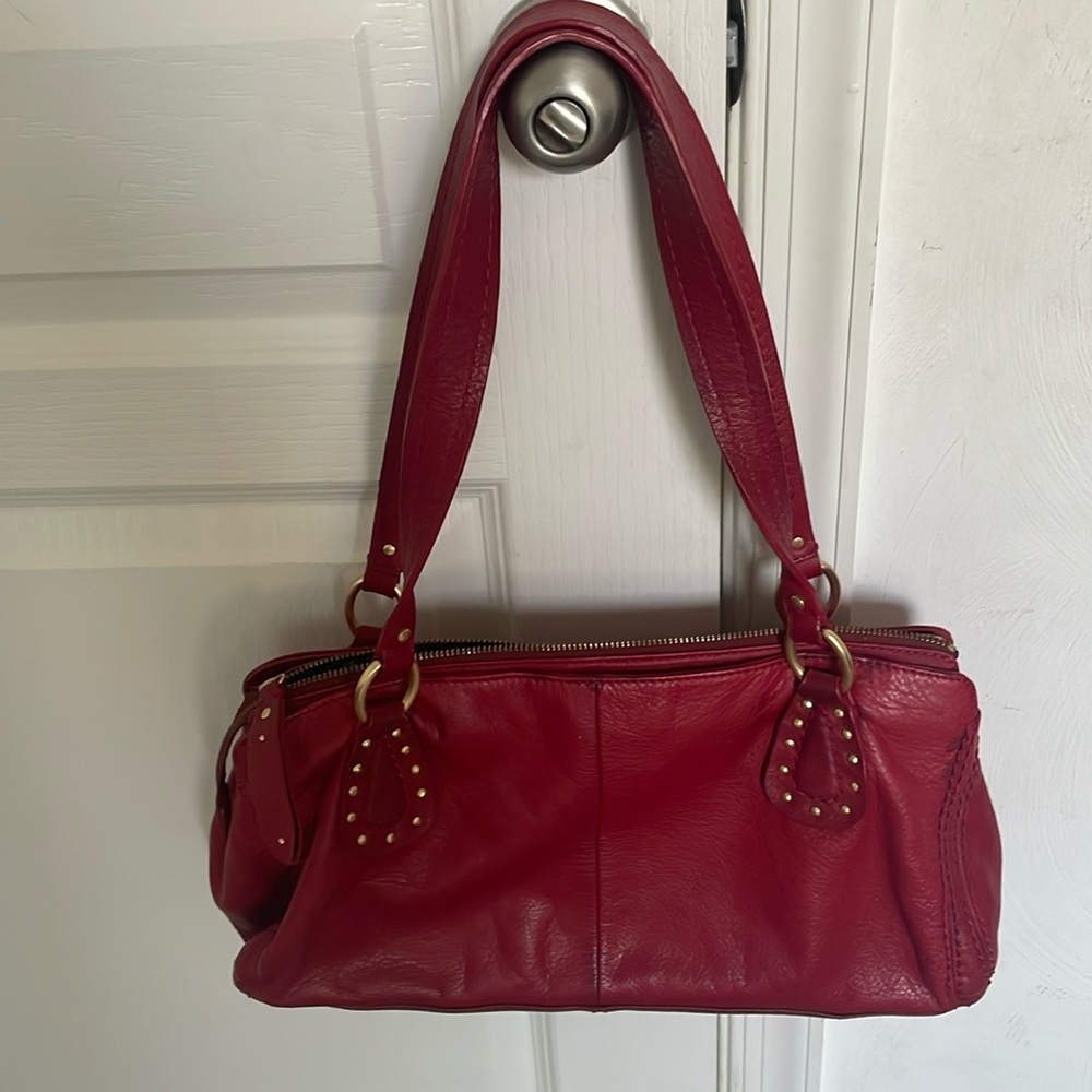 Red Leather Handbag